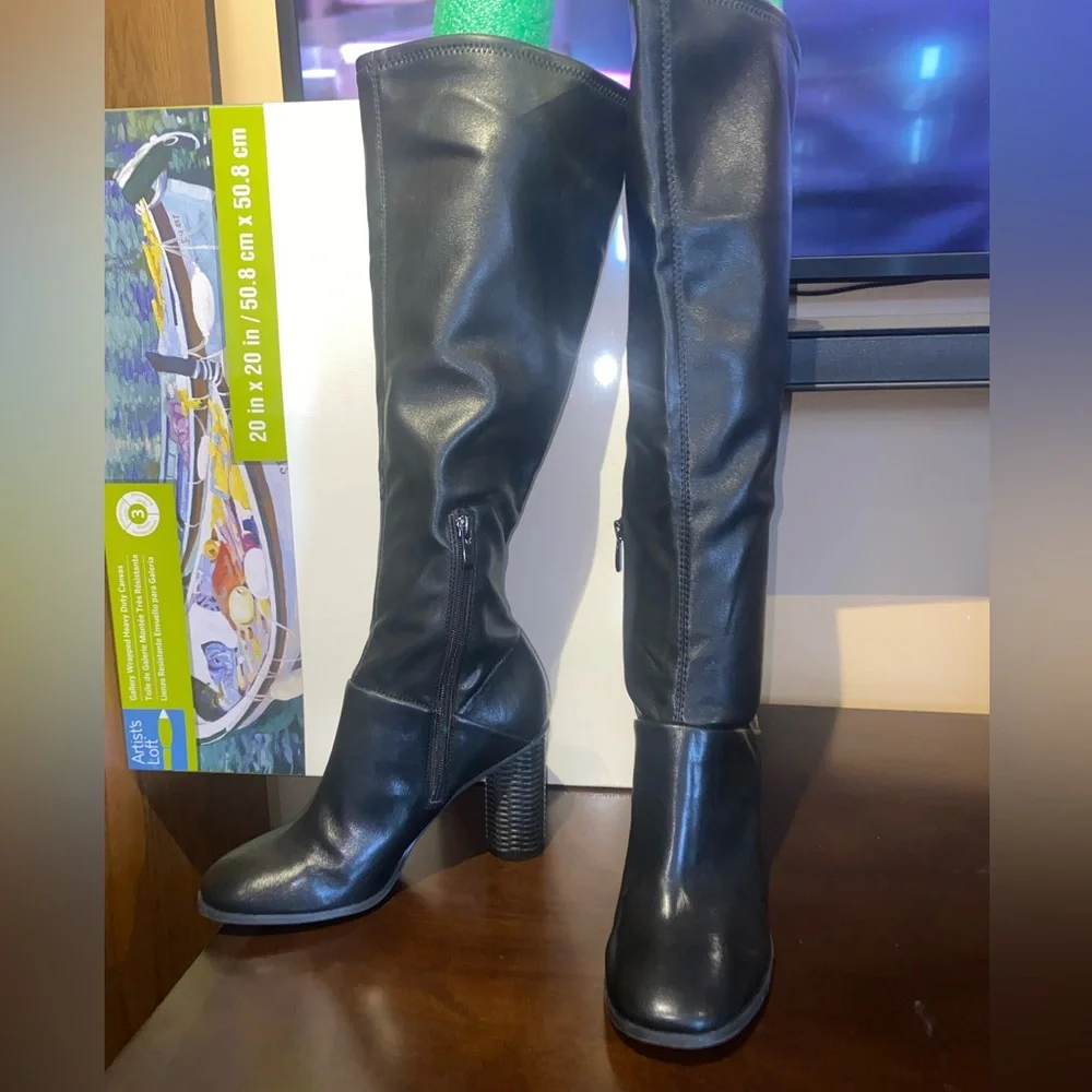 Franco Sarto Cindy-Tall Wide Calf High Shaft Boots - Picture 12 of 14